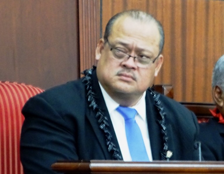 President of the Land & Titles Court, Fepuleai Atila Ropati.