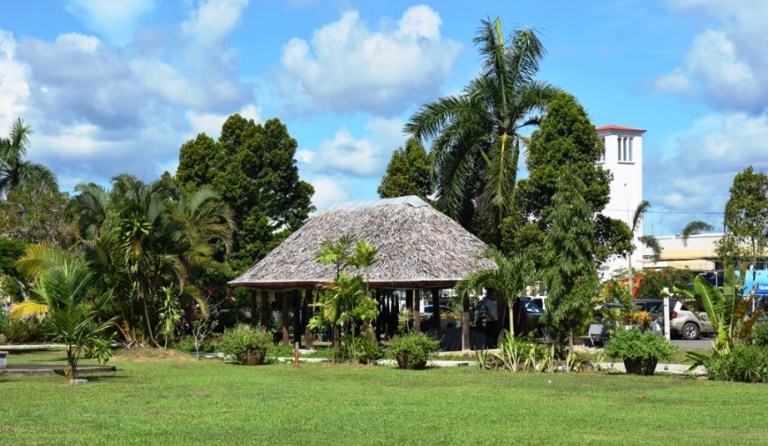 Part of the Samoa tourism village next to the Government Building.
