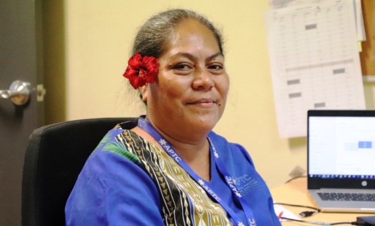 Ms Lina Visinia-I’amafana, the Australia Pacific Training Coalition’s (APTC) new Vocational Training Manager for the Samoa and Tonga Country Office.