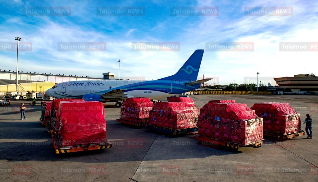 Medical supplies loaded in Manilla