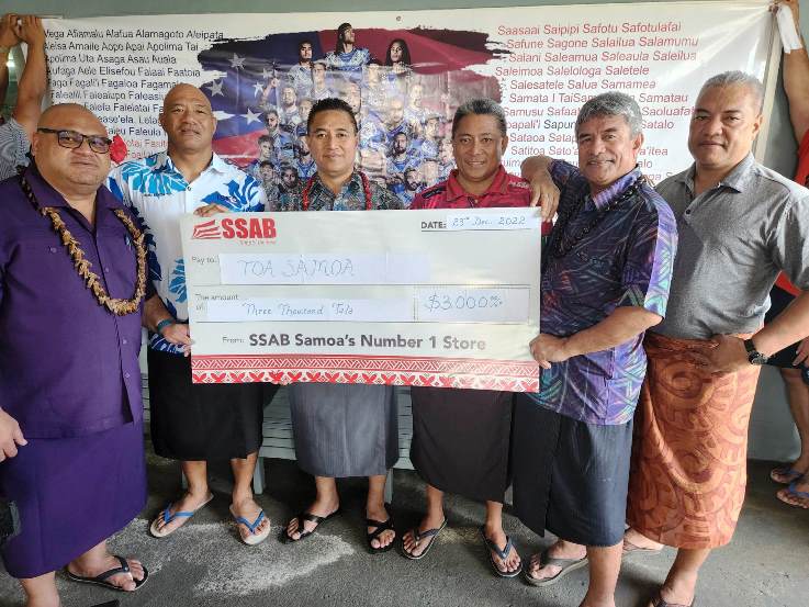 4SJC88 donate to Toa Samoa