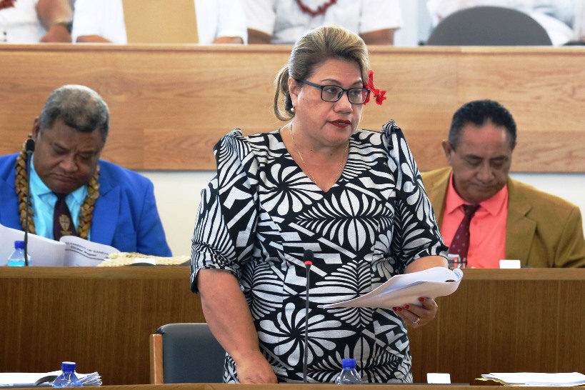 Mulipola Anarosa in parliament