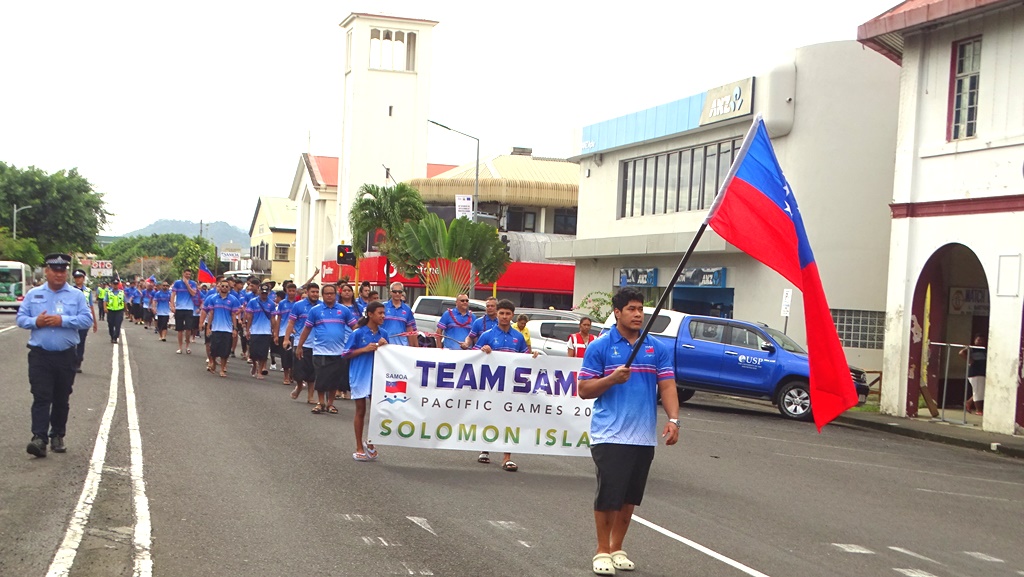 Team Samoa Flagbearer