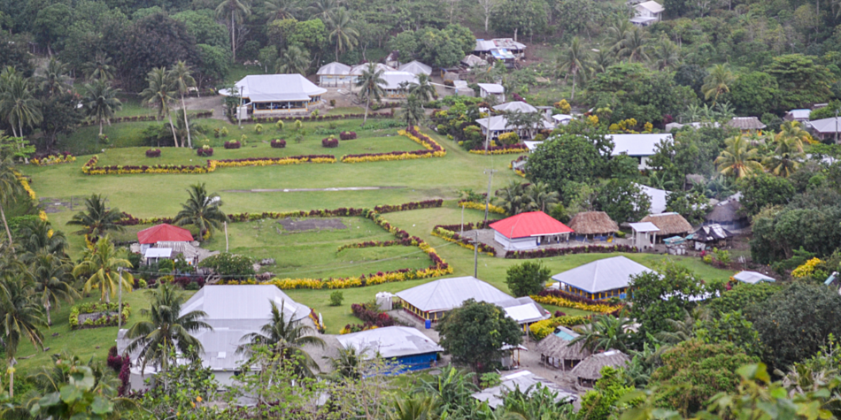 Village layout on Apolima Island