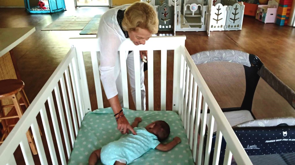 EU visit baby nursery