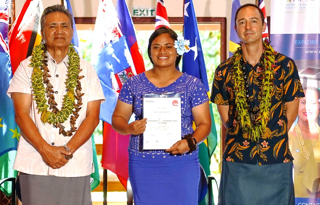 APTC graduate Agalelei Lapepe Lupesoliai