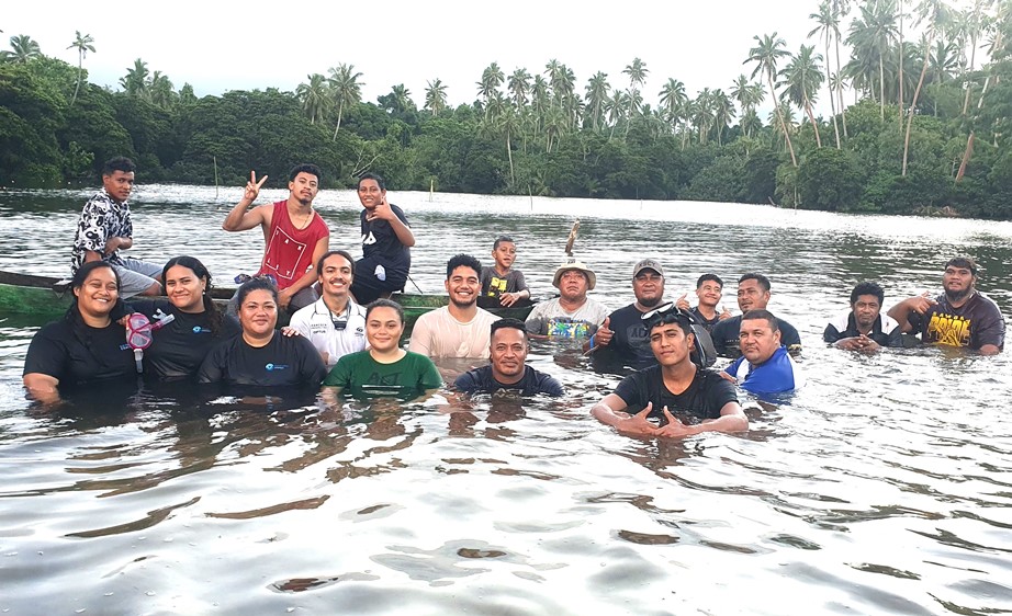 Citizen science mangrove biodiversity assessment team in Lano