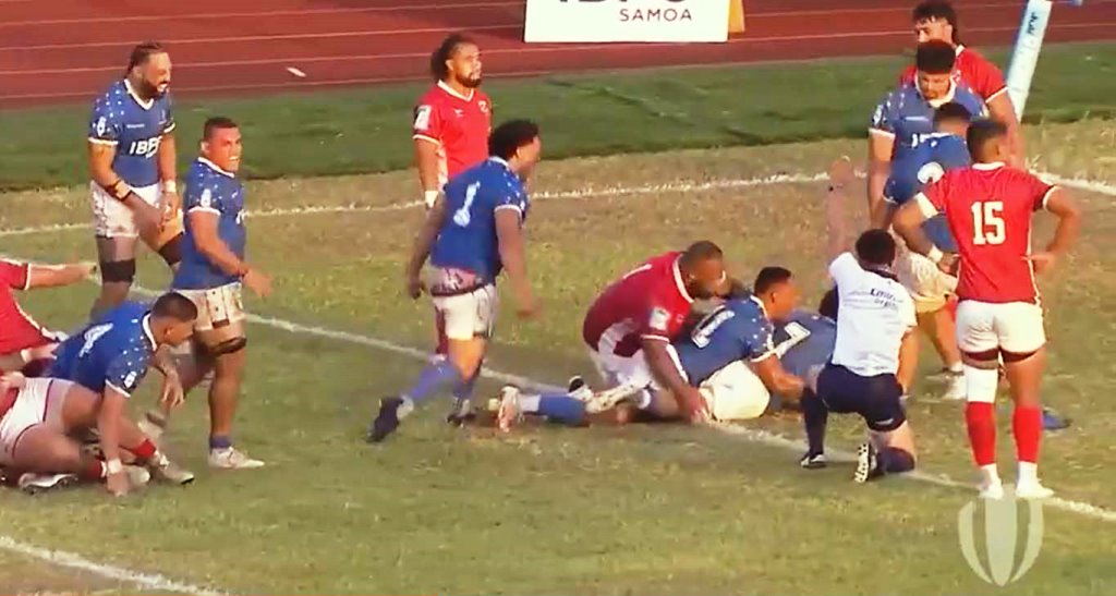 Manu Samoa try