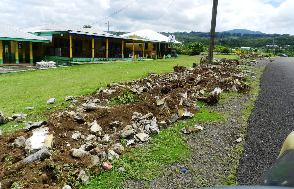 afega destroyed fence