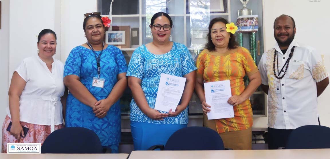 NUS & Submarine Cable personnel after signing