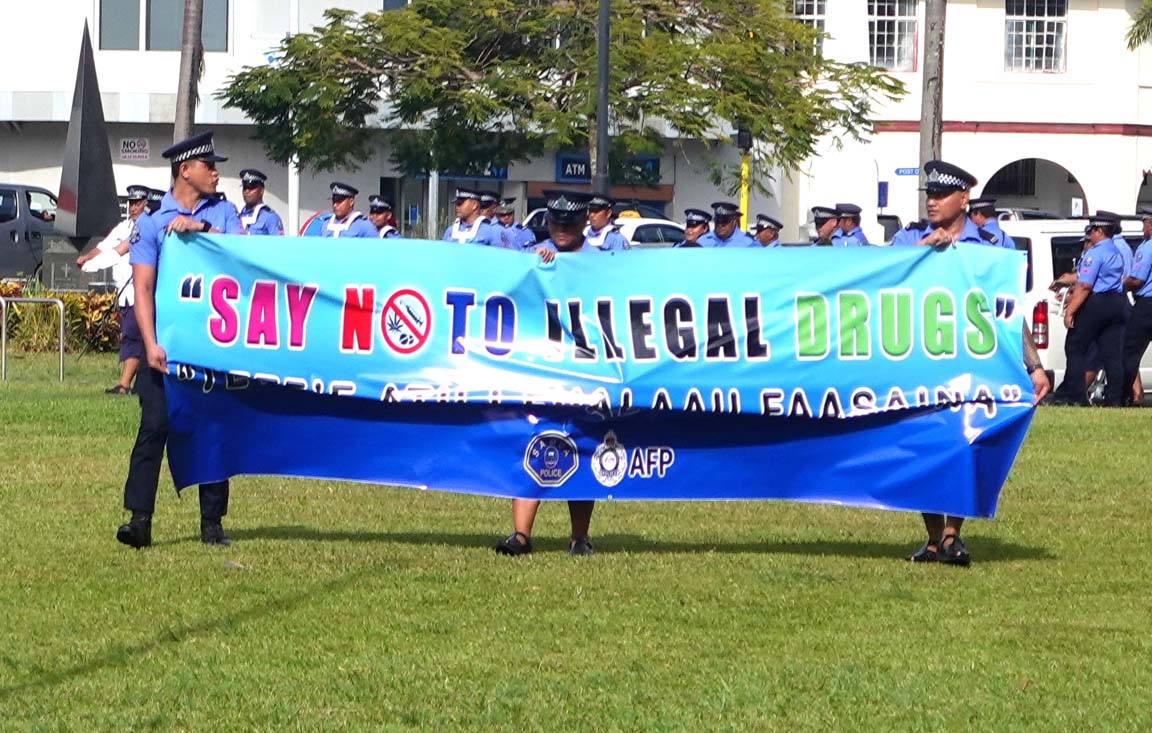Police Say Not to Illegal Drugs banner