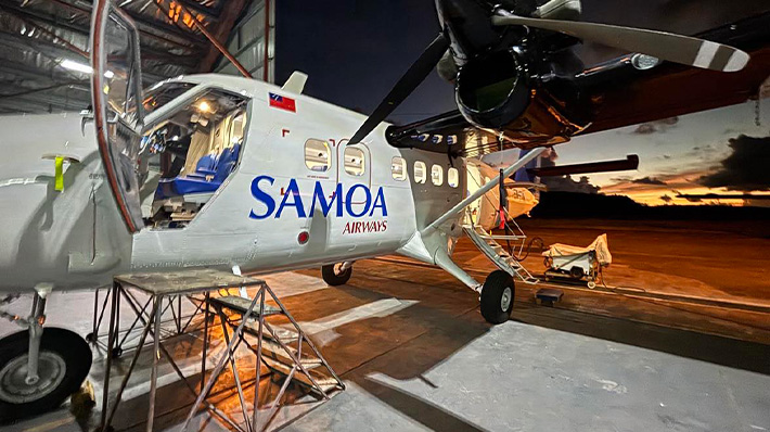 Samoa Airways Refit in workshop