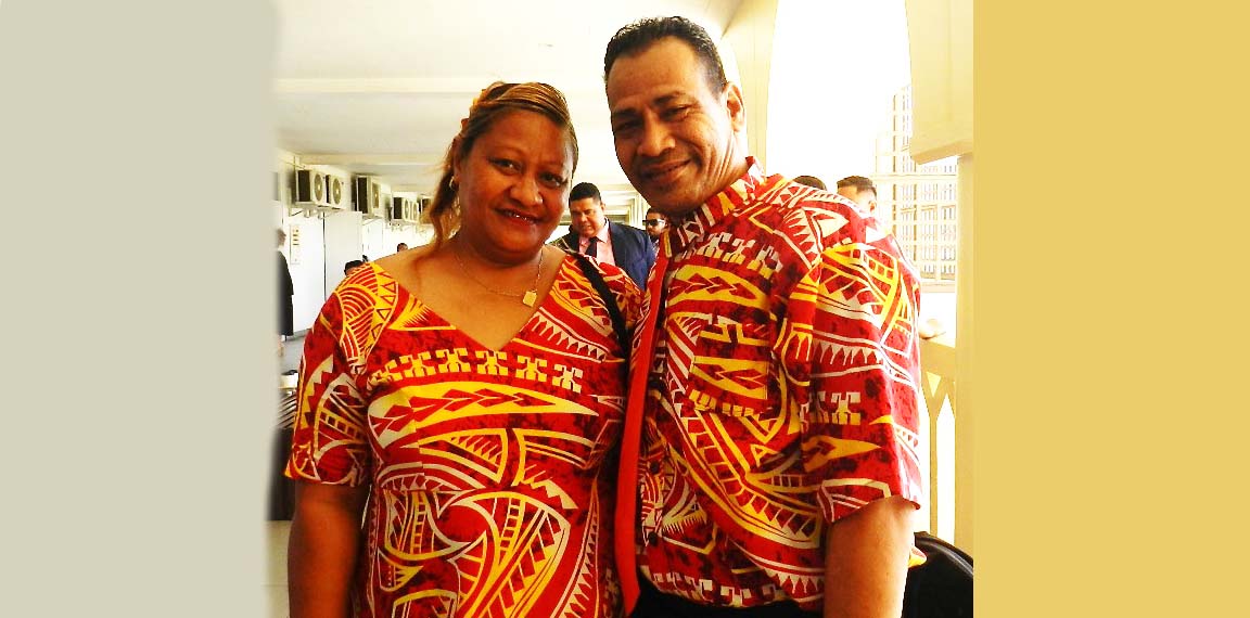 Samuelu Sua & Sivai Kepi outside court