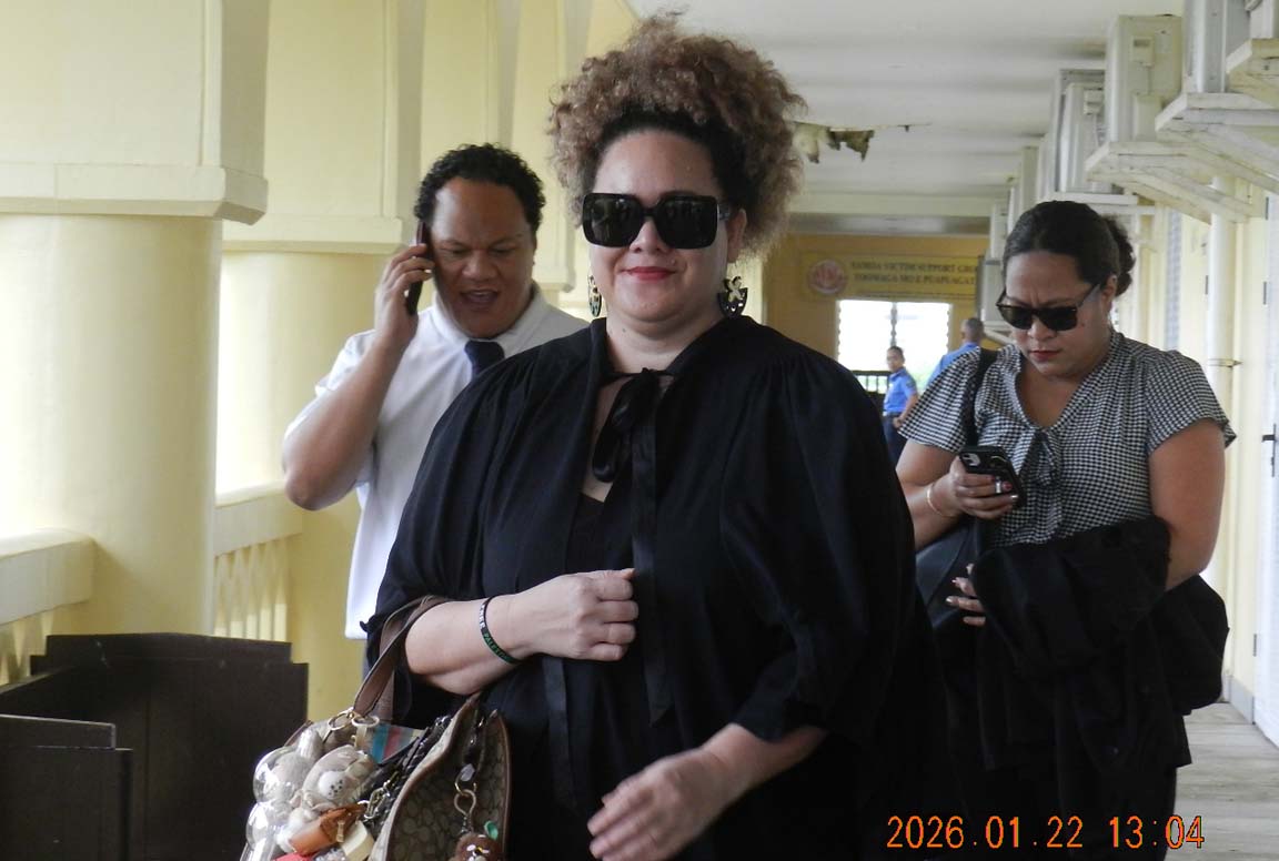 Muriel Lui outside court