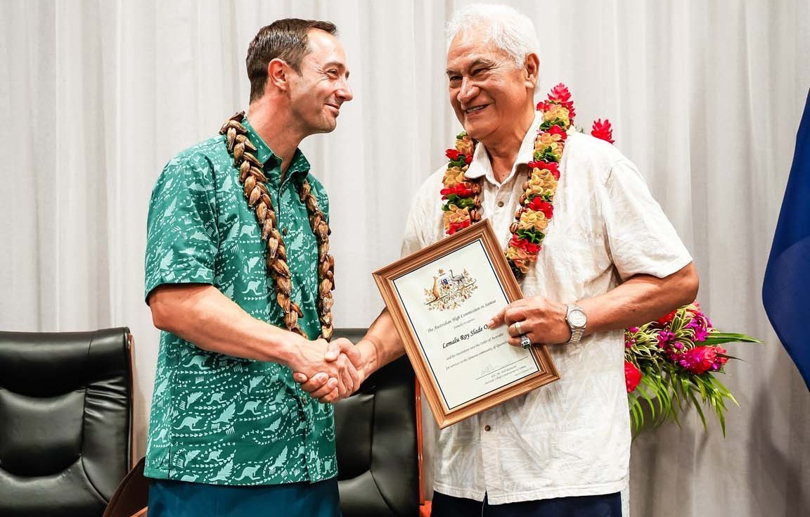 Australia HC congratulate Lemalu