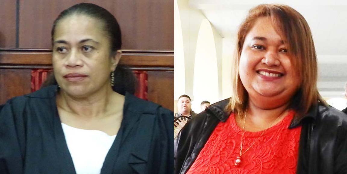 Judge Talasa Atoa & Lise Schmidt