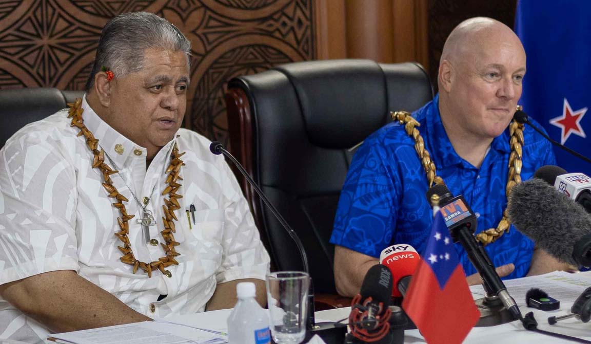 PMs of Samoa and NZ