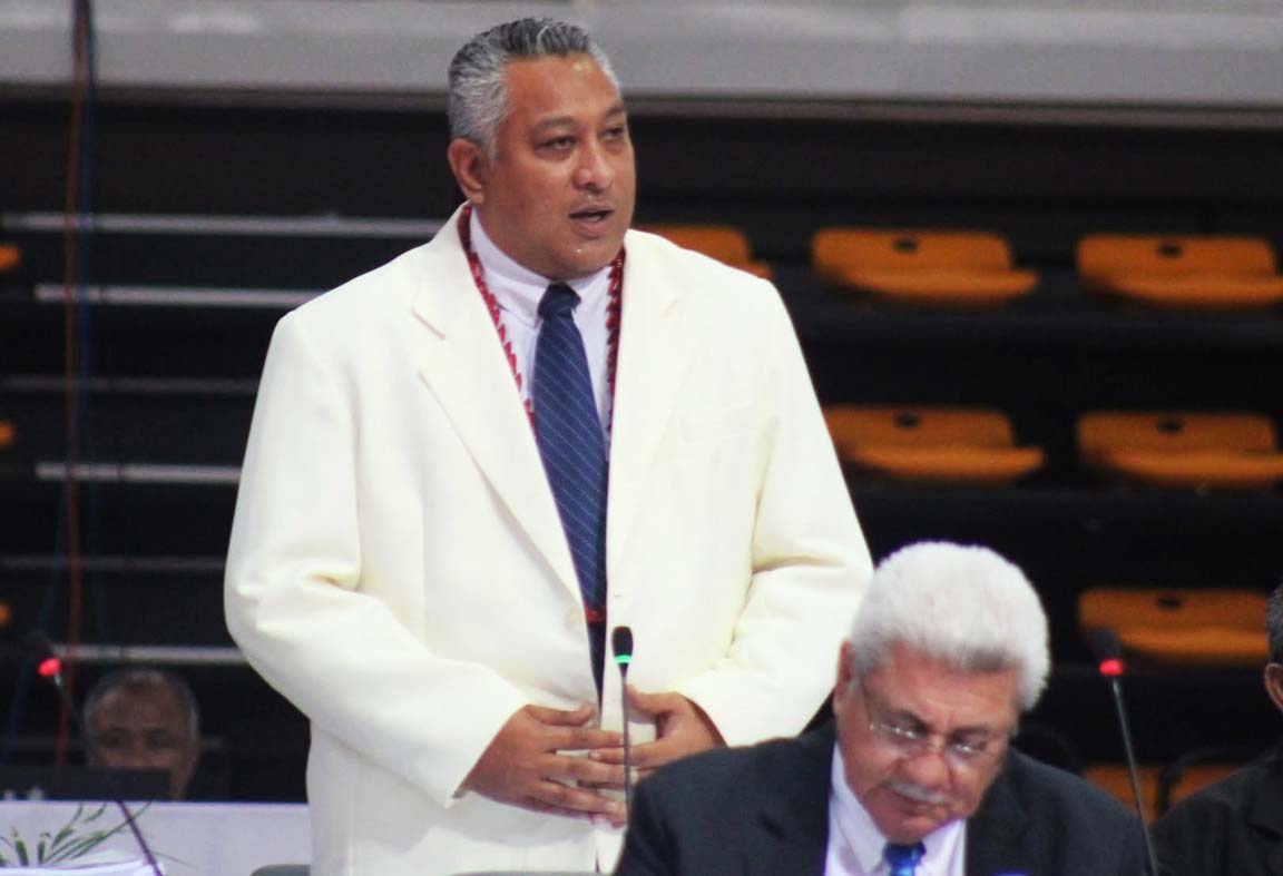 Taioaliiseu speaking in parlaiment