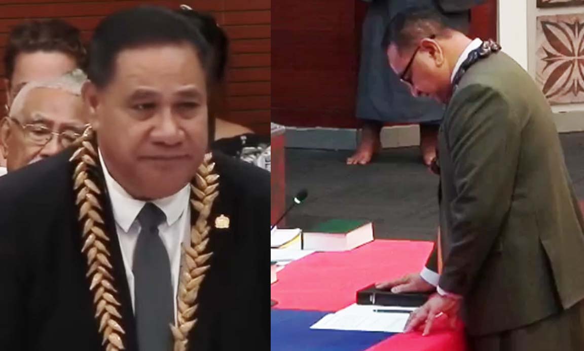 Tuia Letoa and Lautimuia sworn in