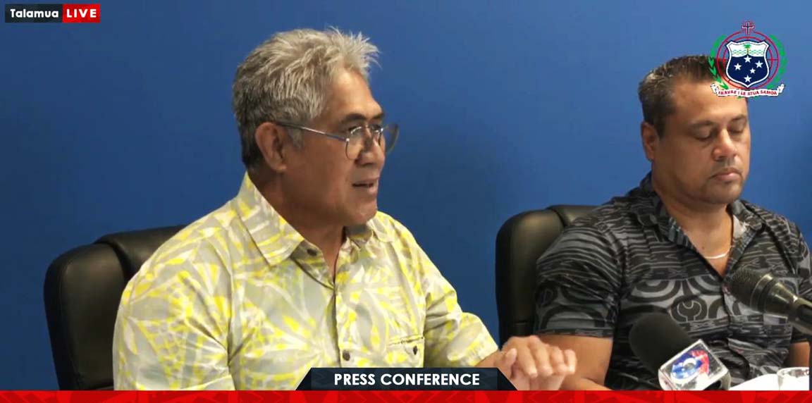 DAC Press Conf Leiataua Peter Ripley