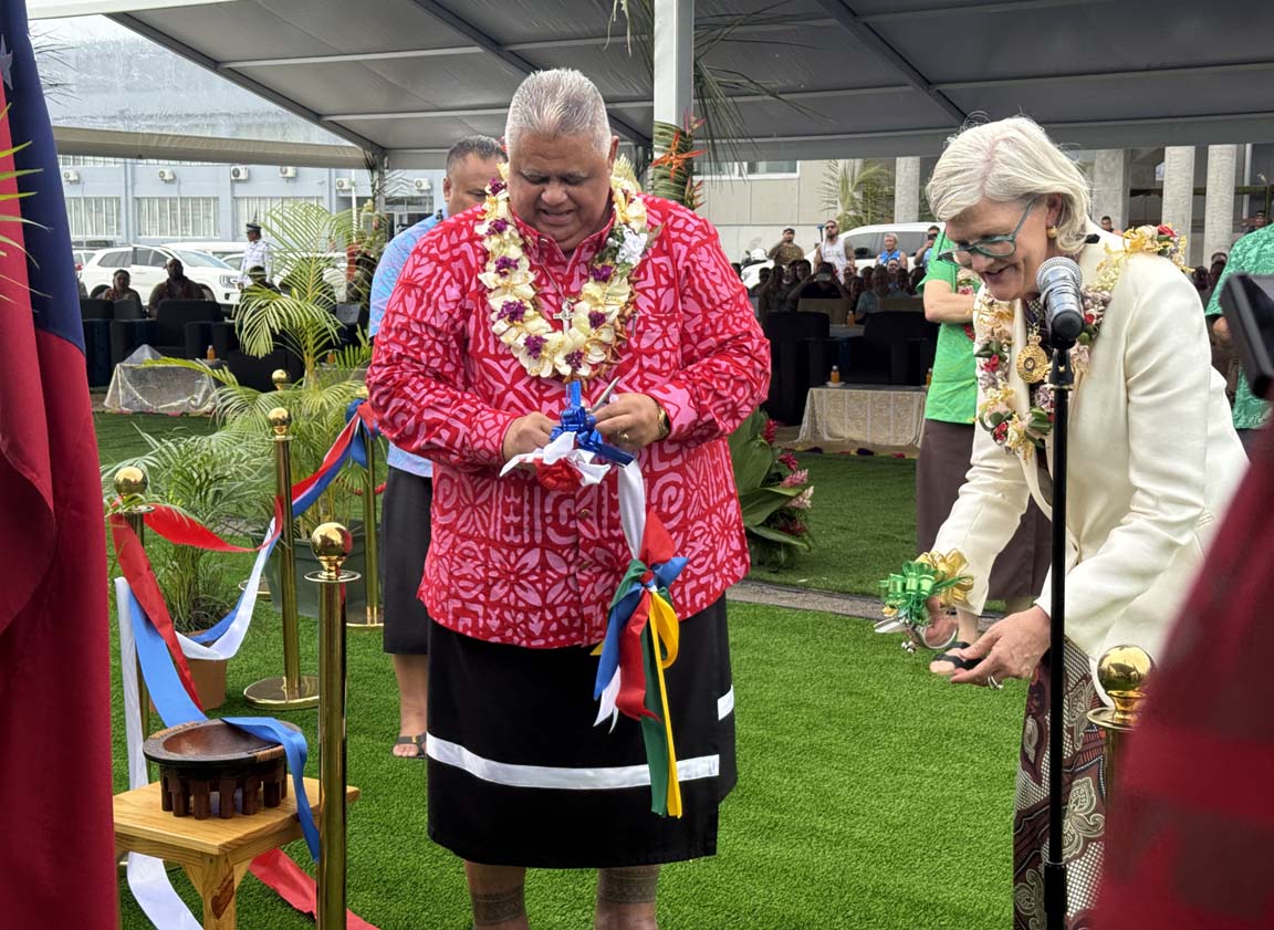 Parliamentary complex ribbon cutting