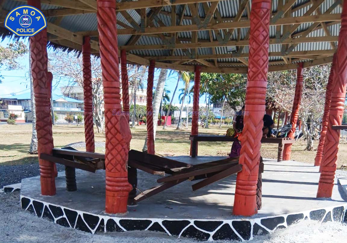 Damaged fale samoa