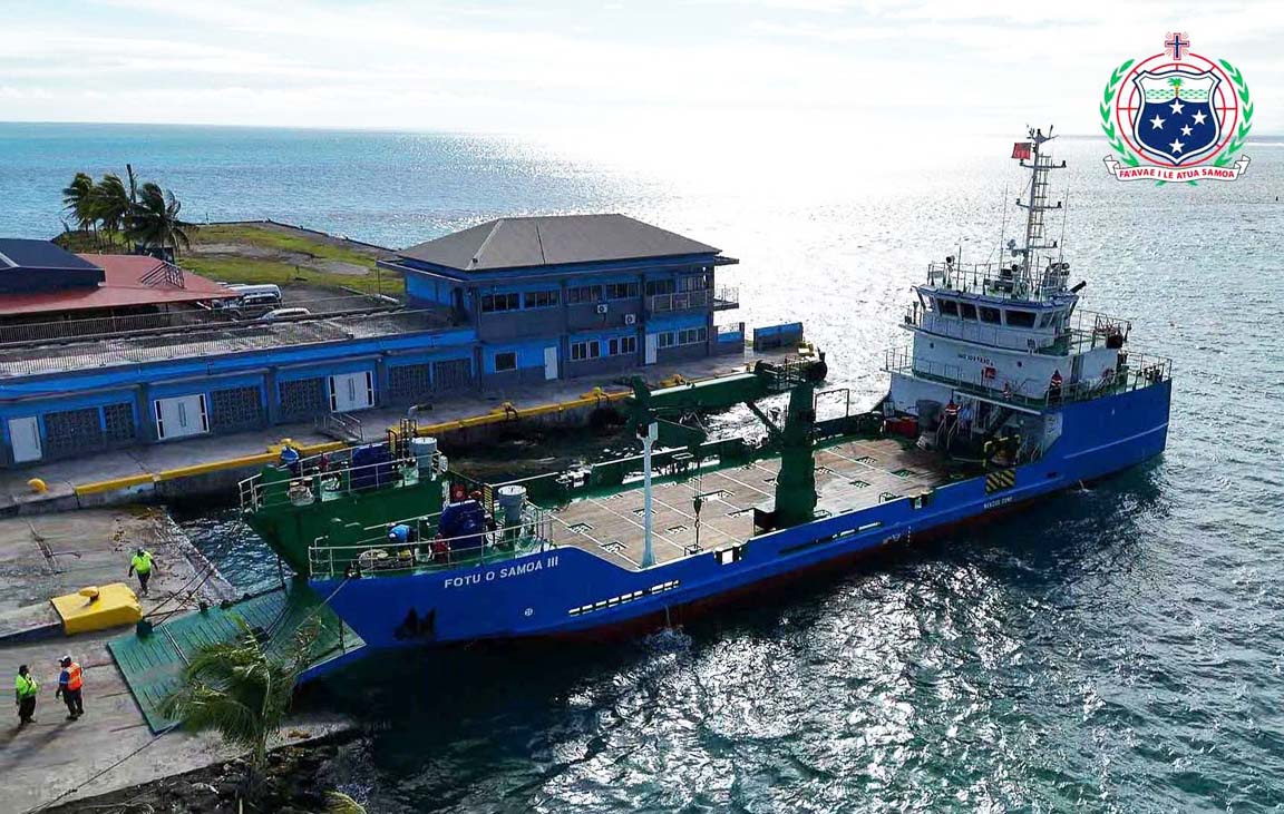 Fotu o Samoa at Saleloologa wharf