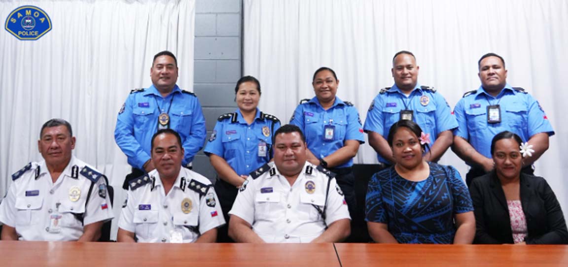 5 Officers and Police Commissioner