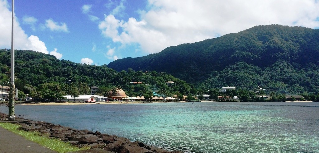 Fagatogo coastline view